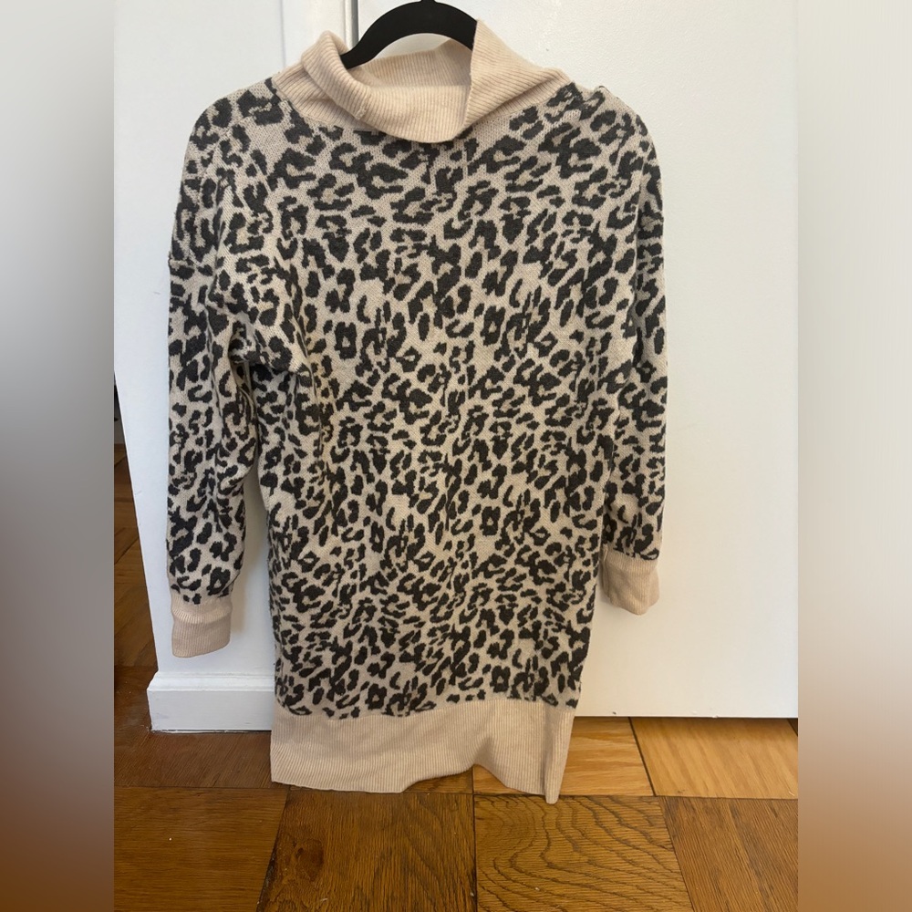 NWOT leopard sweater dress